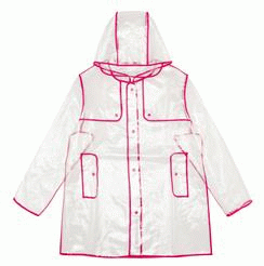 Ladies Transparent Rain Coat