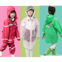 Fashion Print Rain Coat