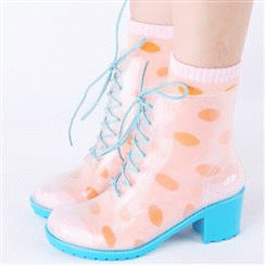 High Heel Rain Boots